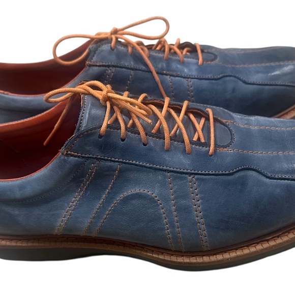 Allen Edmonds Voyager Oxford Blue Leather Shoes. Men's Size 11.5 D - Picture 2 of 8